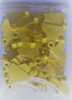 Obrazek Kolczyki czyste JUF dla zwierząt - trzody chlewnej, bydła -  część żeńska -100 szt żółte